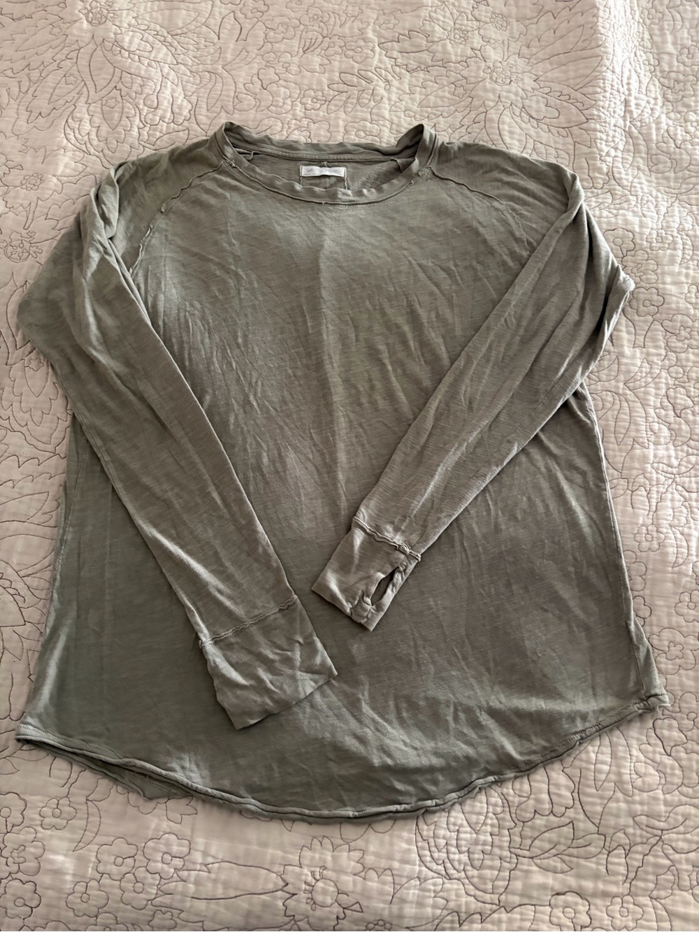 We the Free gray oversized cotton top size medium